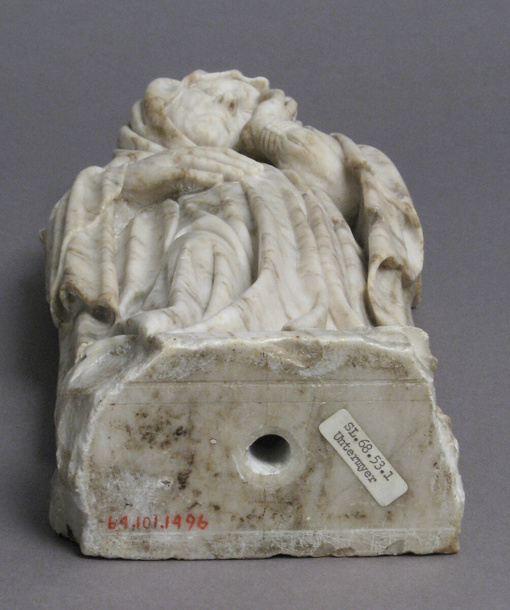 Mourner, Pere Oller (Catalan, active 1395 until at least 1444), Alabaster, Catalan