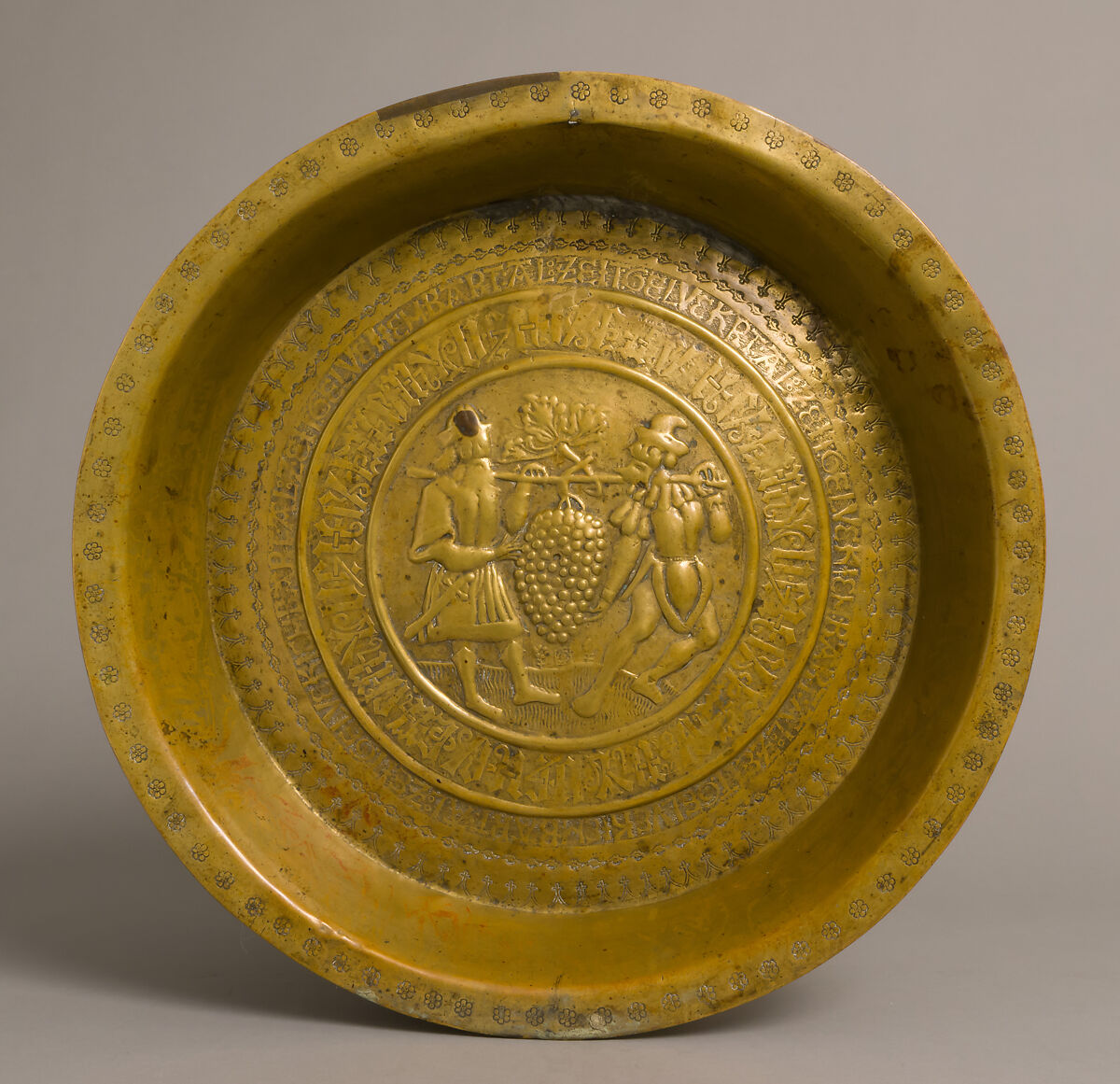 Plate, Joshua and Kaleb, Brass, German 