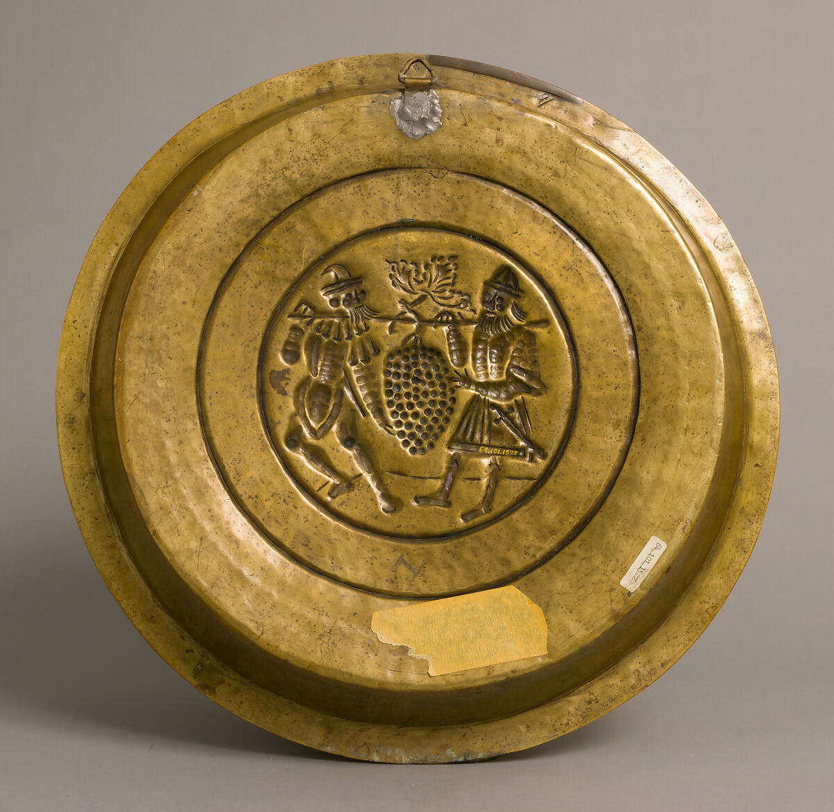 Plate, Joshua and Kaleb, Brass, German