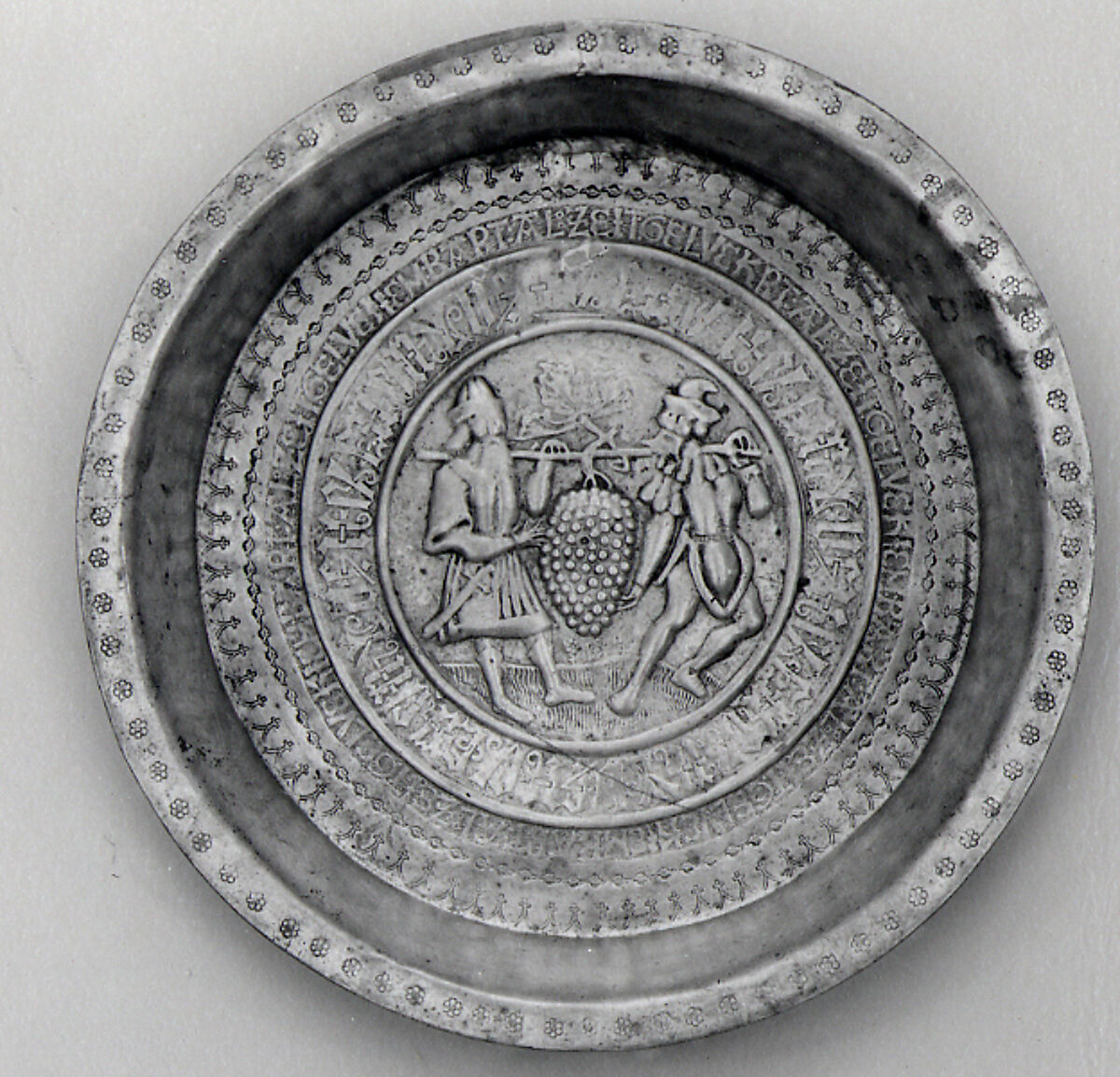 Plate, Joshua and Kaleb, Brass, German