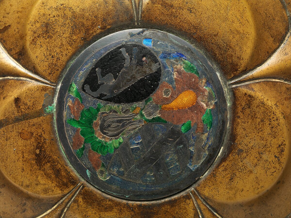 Plate, Brass, silver and translucent  enamel, South Netherlandish