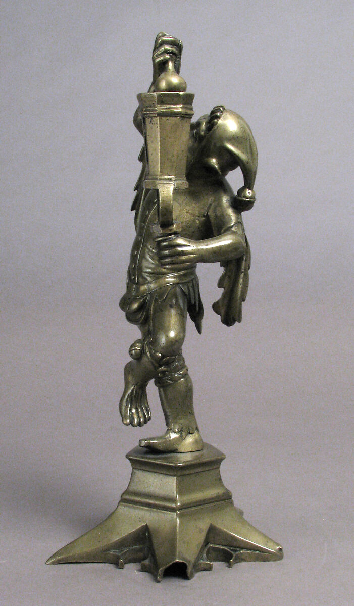 Candlestick, Jehan Aert van Tricht (Netherlandish, active Maastricht 1492–1501), Brass, South Netherlandish
