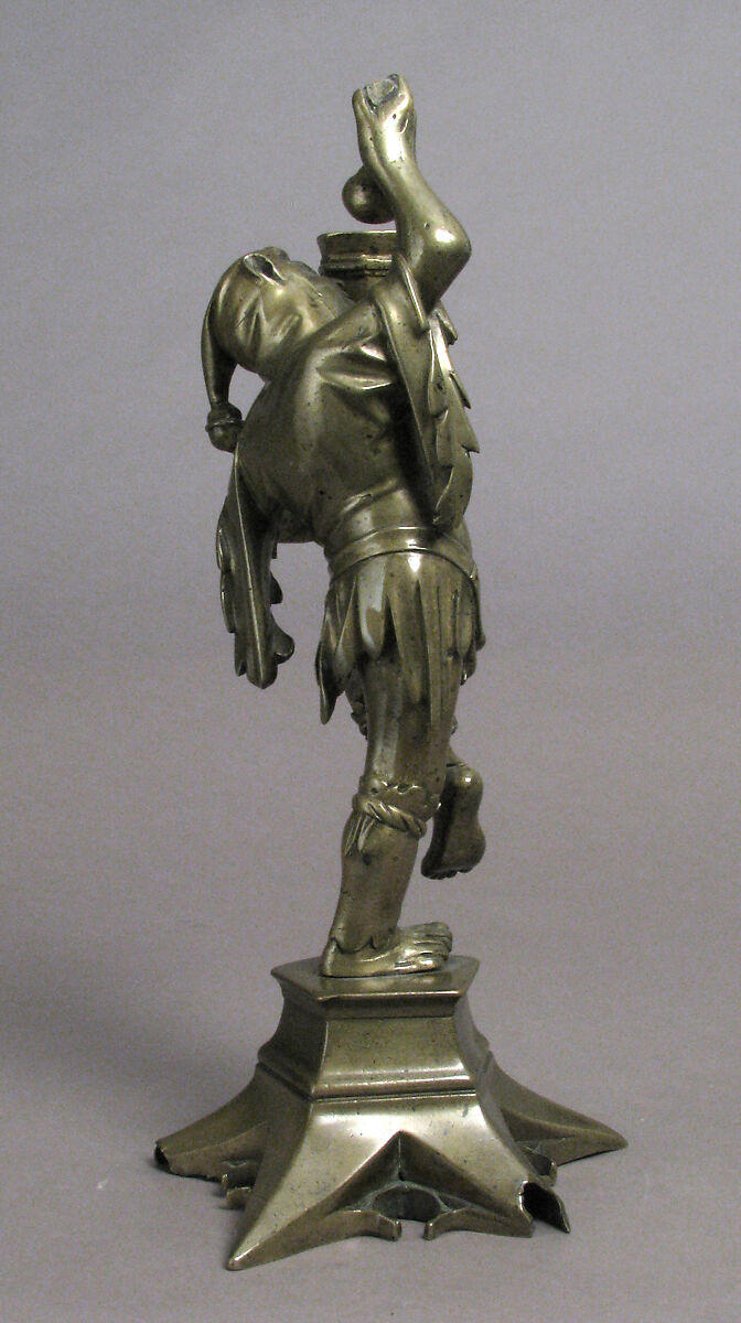 Candlestick, Jehan Aert van Tricht (Netherlandish, active Maastricht 1492–1501), Brass, South Netherlandish