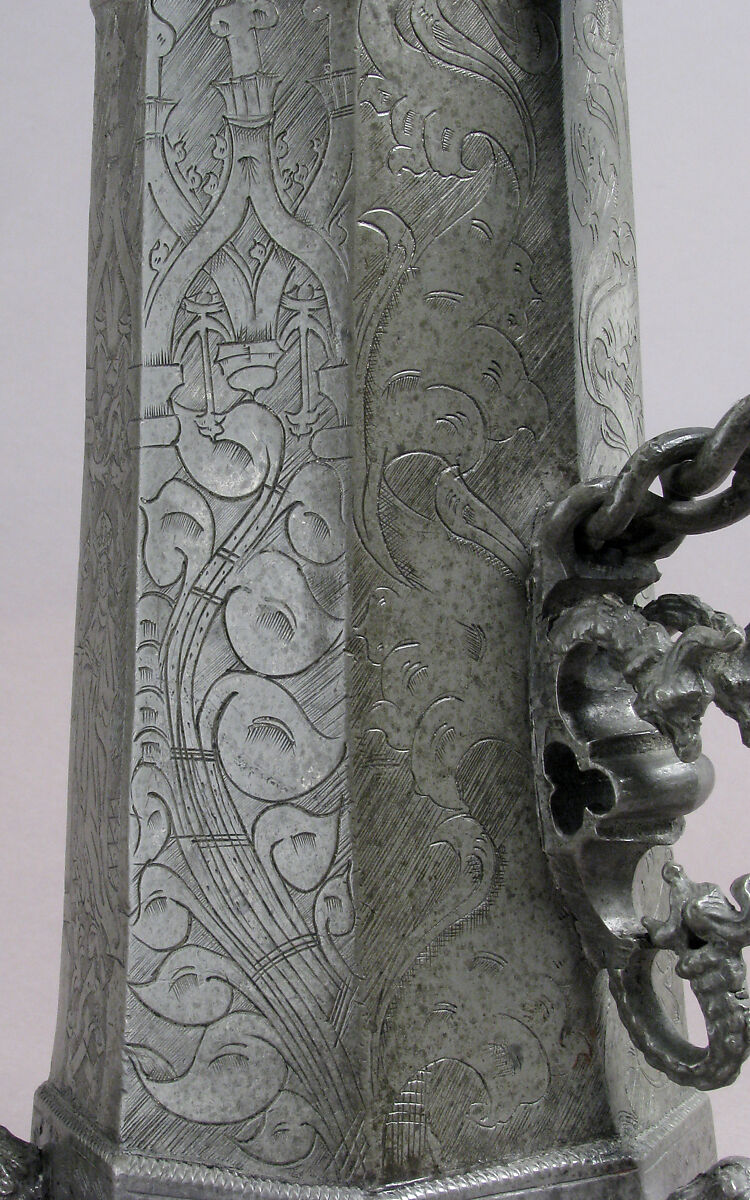 Flagon, Pewter, German