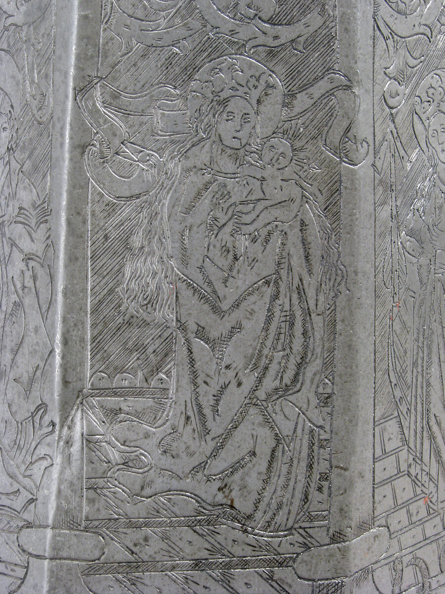 Flagon, Pewter, German