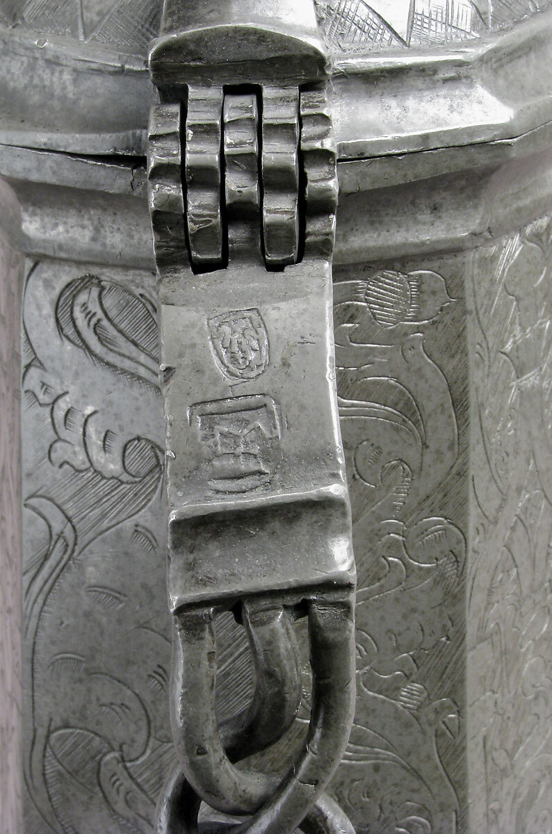 Flagon, Pewter, German