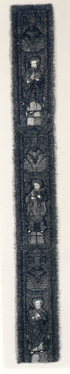 Orphrey, Wool and silk on cotton, German 