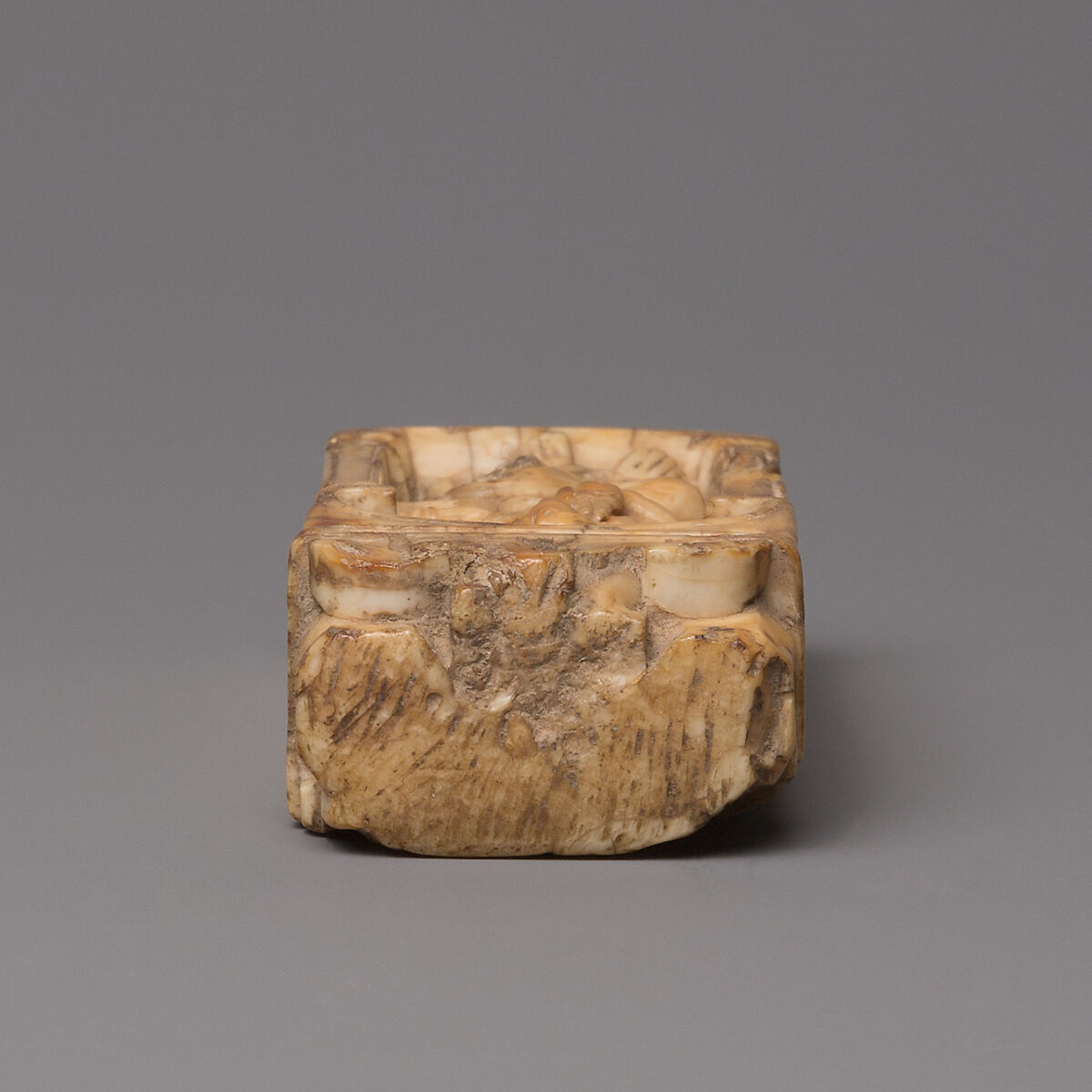 Reliquary Plaque with Christ Blessing, Walrus ivory, German