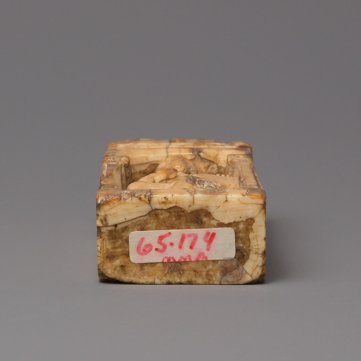 Reliquary Plaque with Christ Blessing, Walrus ivory, German