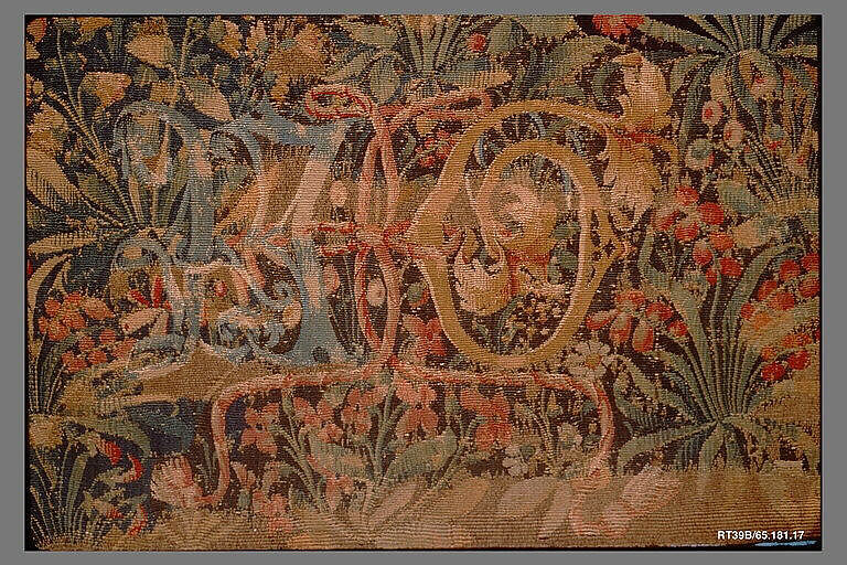 Five Youths Playing Blind Man's Buff, Wool warp, wool and silk wefts, South Netherlandish