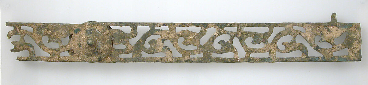 Railing Fragment, Copper alloy, Byzantine 