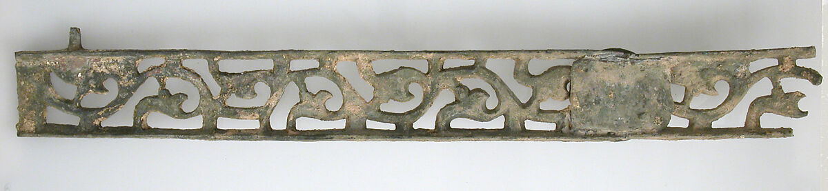 Railing Fragment, Copper alloy, Byzantine
