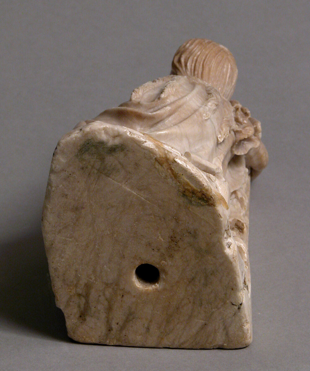 Mary Magdalene at the Foot of the Cross, Follower of the Master of Rimini, Alabaster, South Netherlandish