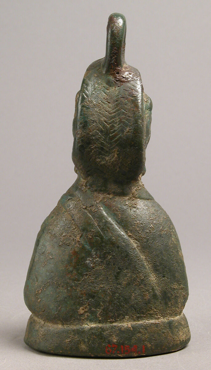 Weight in the Shape of a Byzantine Empress, Copper alloy, filled with metal, Byzantine