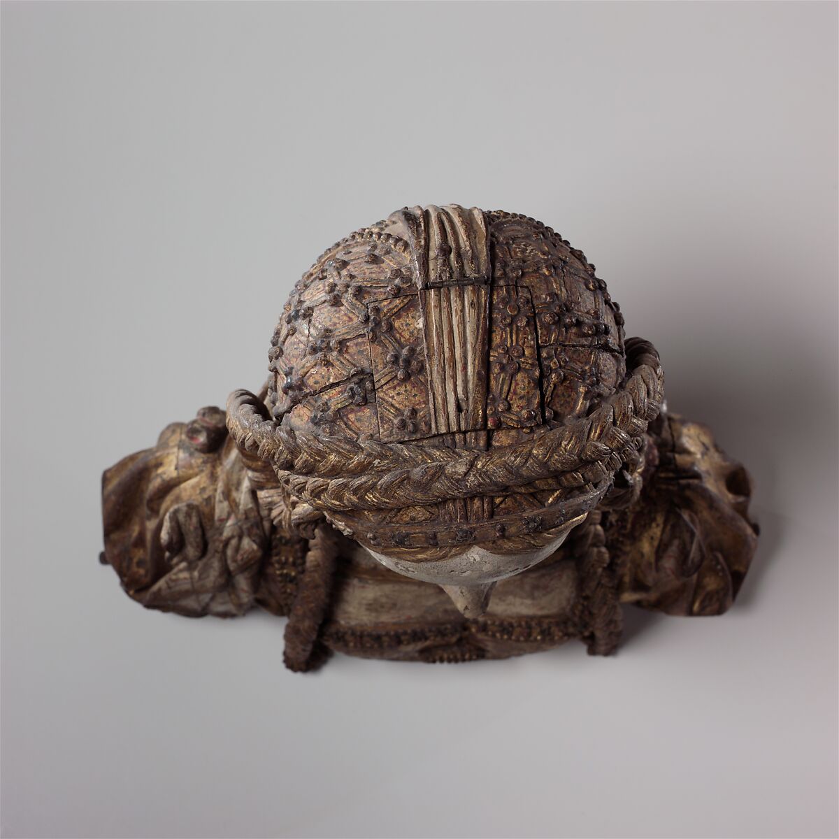 Reliquary Bust of Saint Balbina, Oak, with paint and gilding, and human remains, South Netherlandish