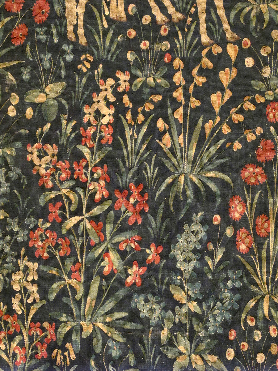 Shepherd and Shepherdess Making Music, Wool warp;  wool and silk wefts, South Netherlandish