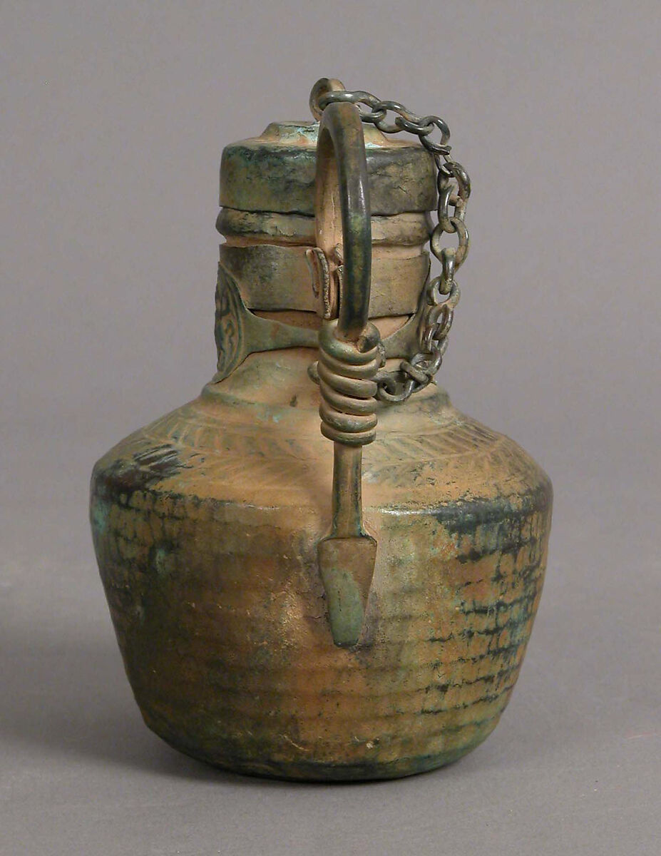 Jug with Medallions, Copper alloy, Byzantine