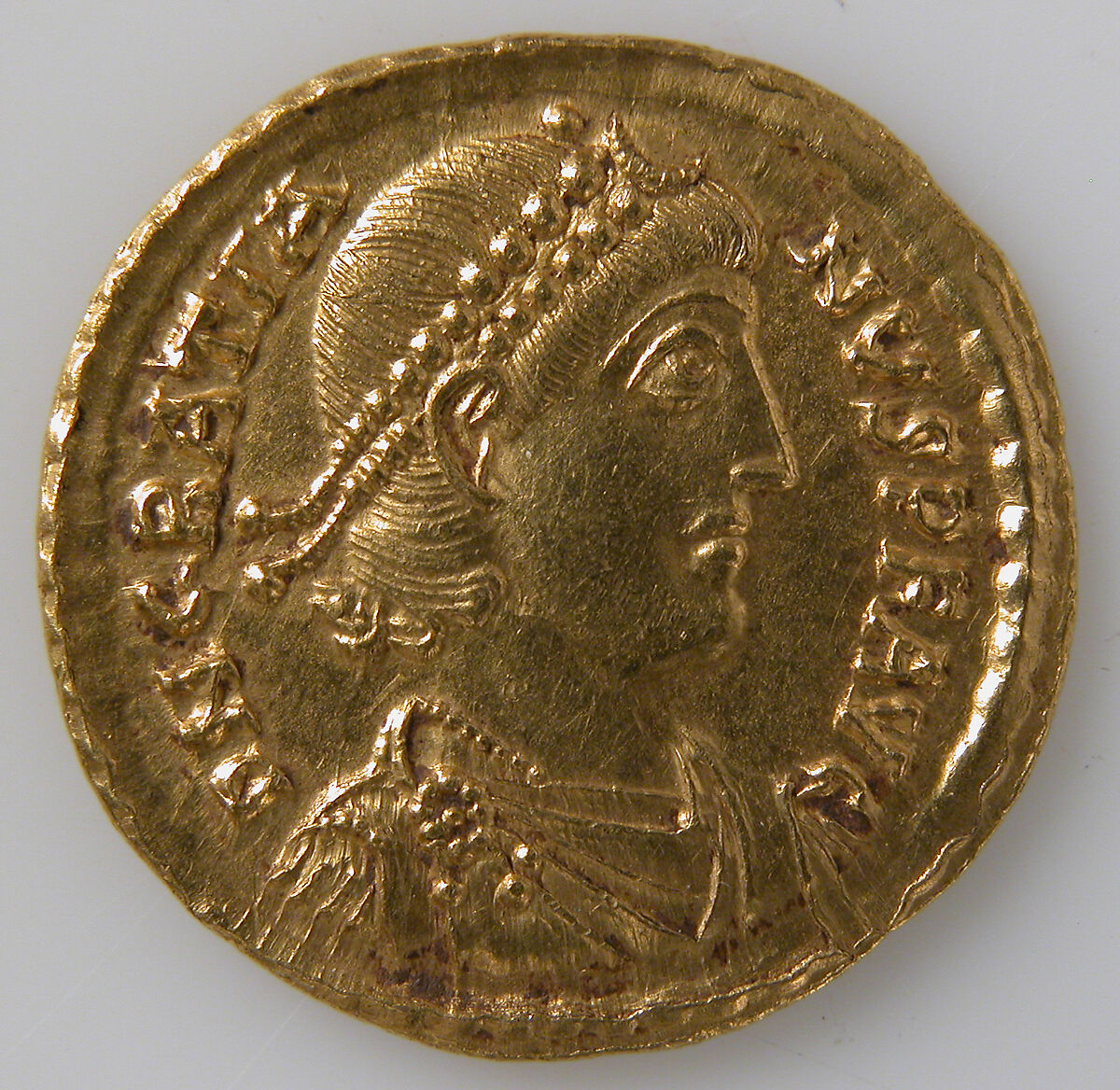 Solidus of Gratian (r. 375–383), Gold, Byzantine 