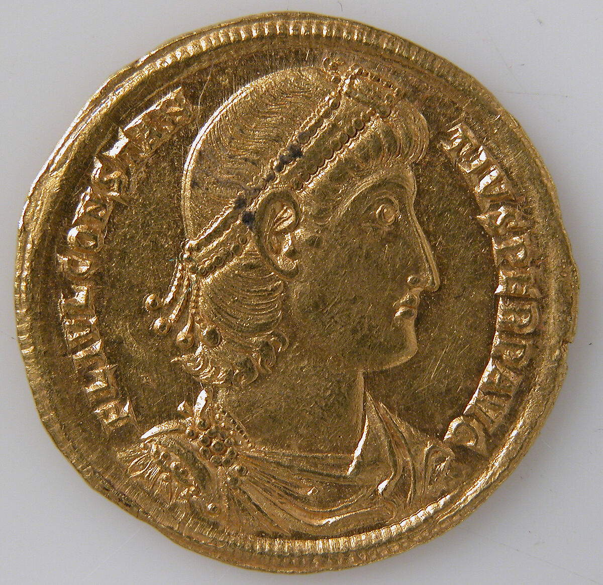 Solidus of Constantius II (337–361), Gold, Byzantine 
