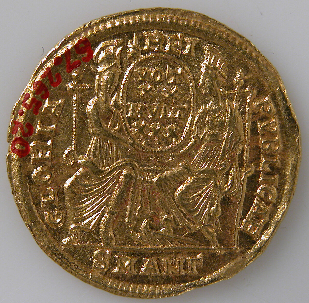 Solidus of Constantius II (337–361), Gold, Byzantine
