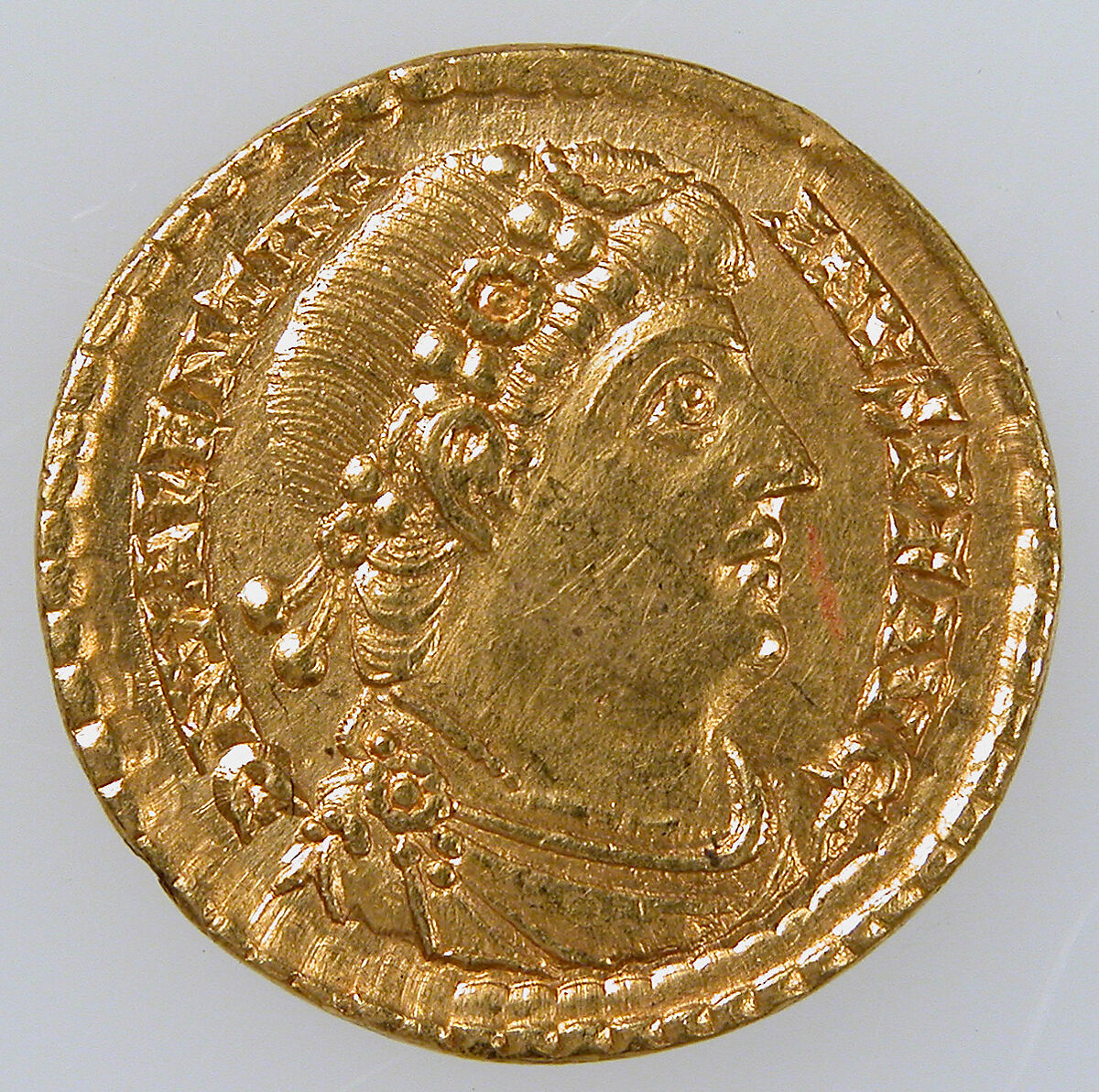 Gold Solidus of Emperor Valentinian I (r. 364–75) | Byzantine