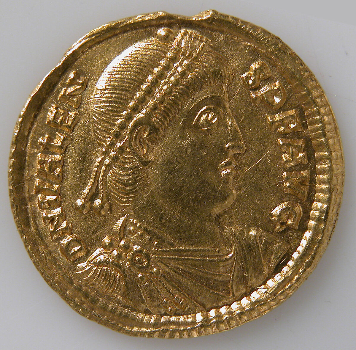 Solidus of Valens (364–378), Gold, Byzantine 