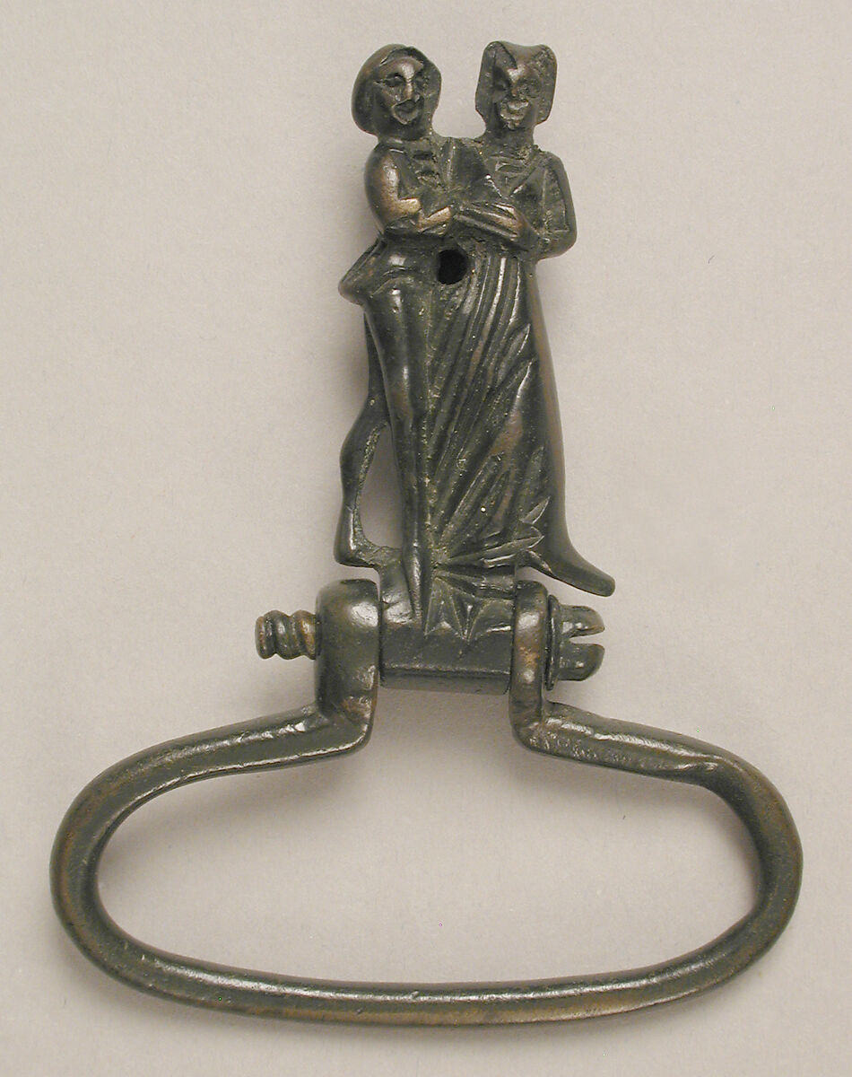 Key Ring with Lovers, Copper alloy, German 