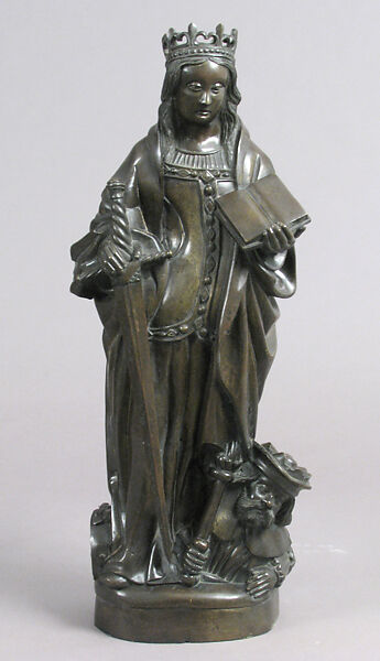 Saint Catherine, Copper alloy, French 