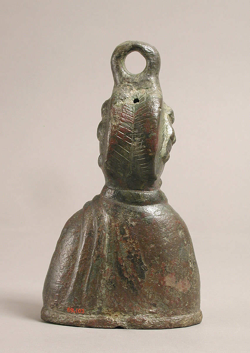 Weight in the Shape of a Byzantine Empress, Copper alloy, Byzantine