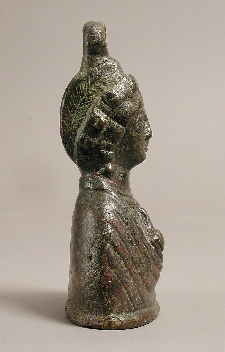 Weight in the Shape of a Byzantine Empress, Copper alloy, Byzantine