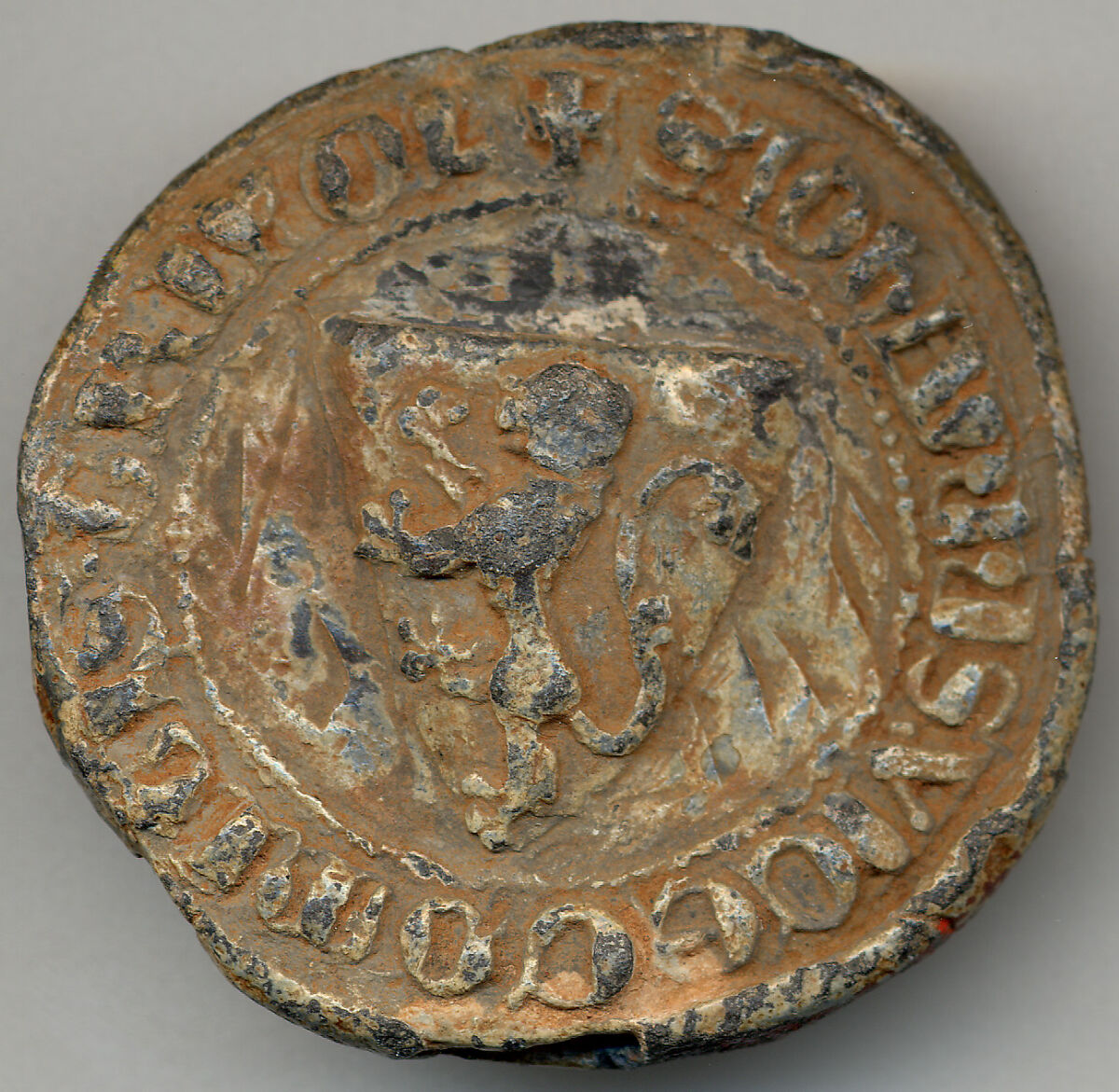 Seal of Jean, Vicomte de Tripoli, Lead, Crusader 