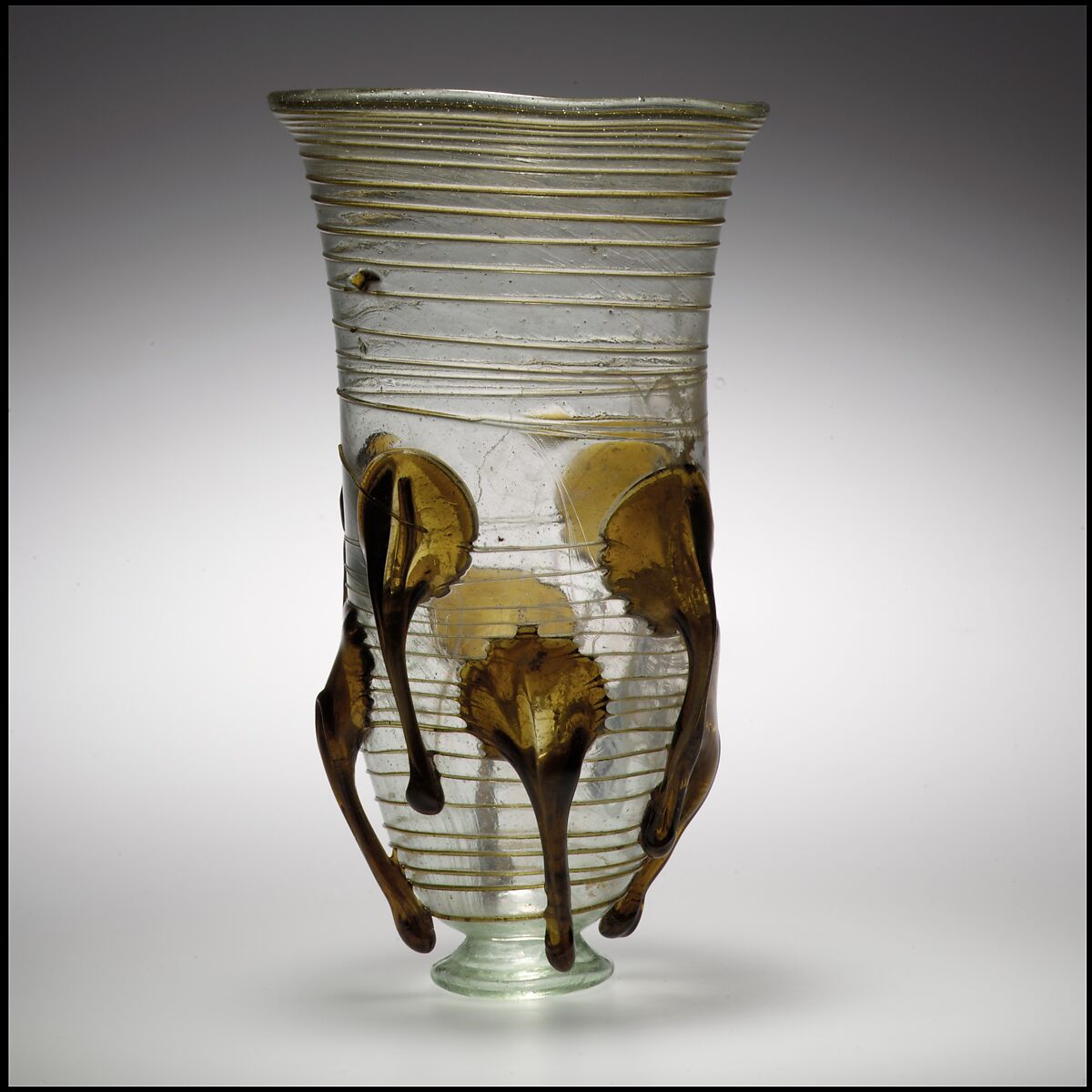 Glass "Claw" Beaker, Glass, Frankish 