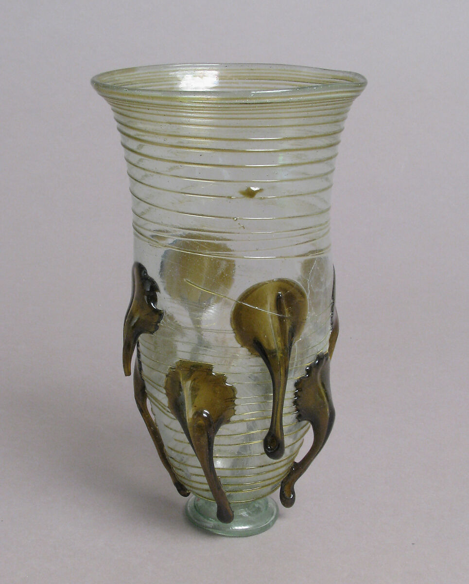 Glass "Claw" Beaker, Glass, Frankish