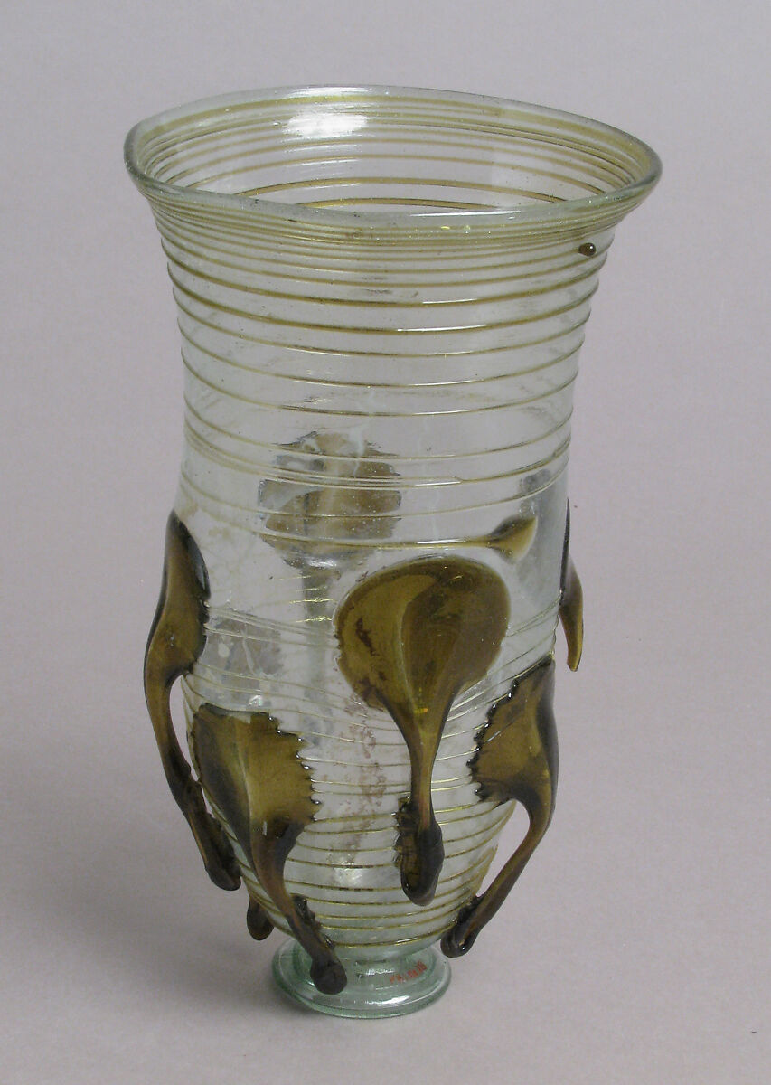Glass "Claw" Beaker, Glass, Frankish