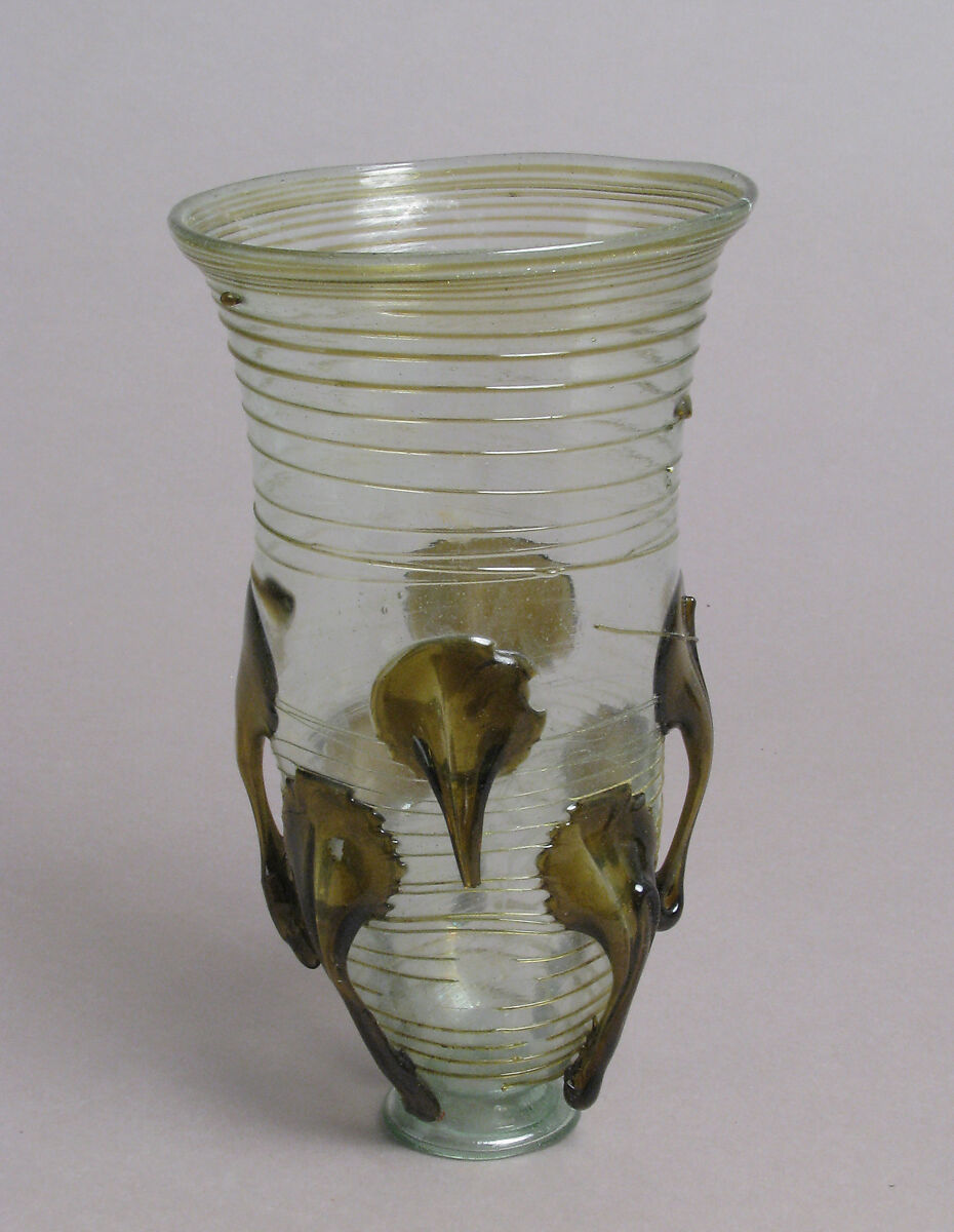 Glass "Claw" Beaker, Glass, Frankish