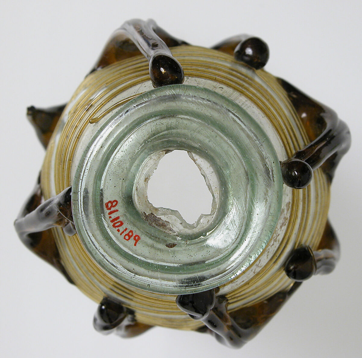 Glass "Claw" Beaker, Glass, Frankish