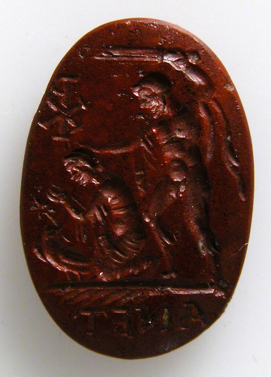 Intaglio, Red Jasper, Roman 