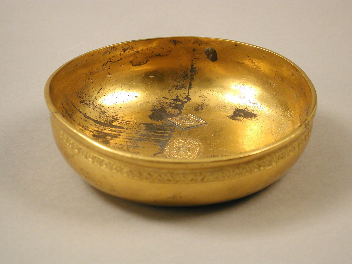 Bowl, Gold plate, Russian 