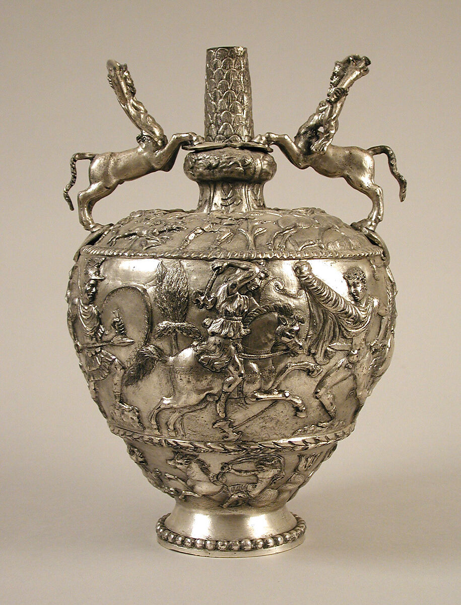 Vase, Silver plate, Byzantine 