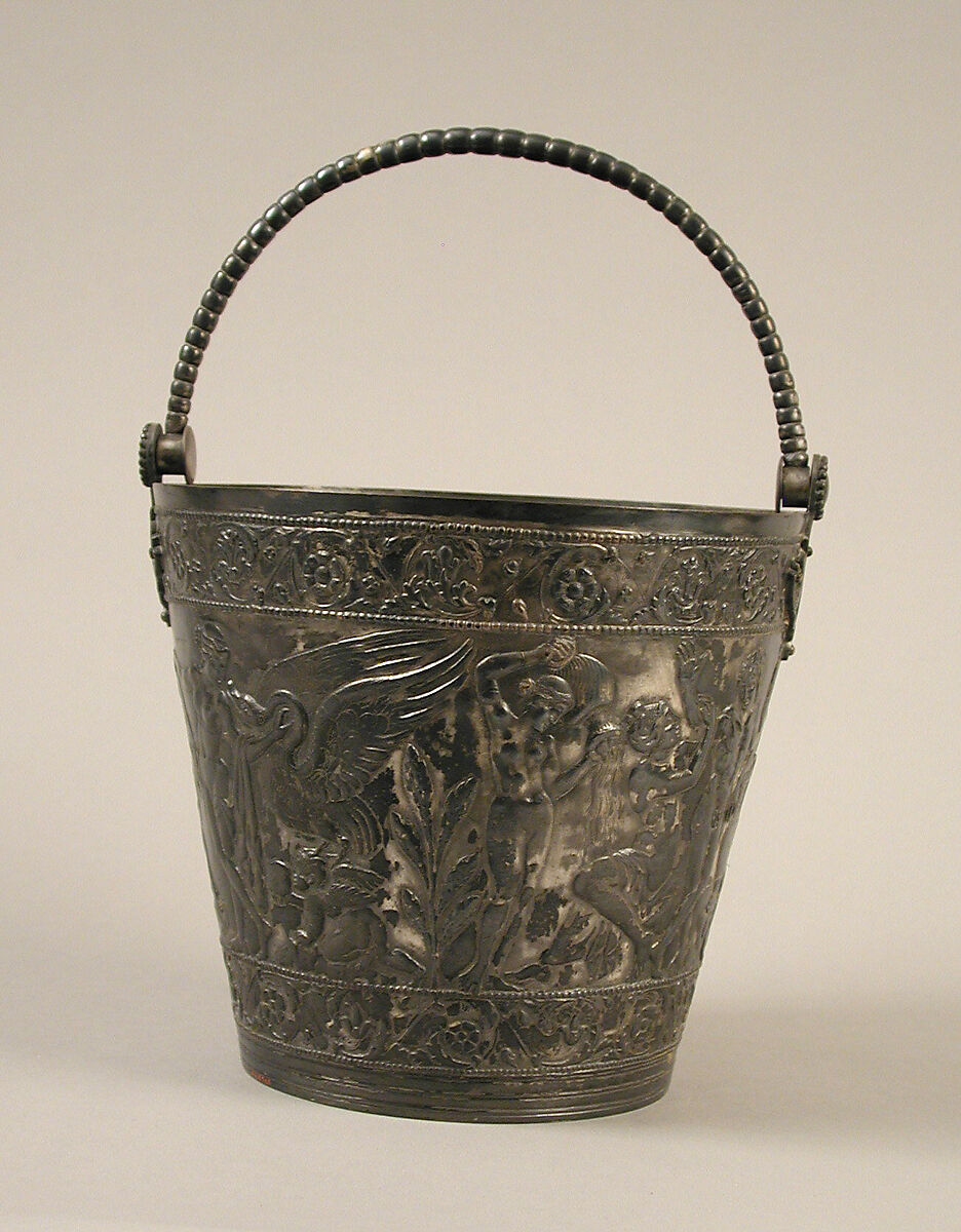 Situla, Silver plate, Byzantine 