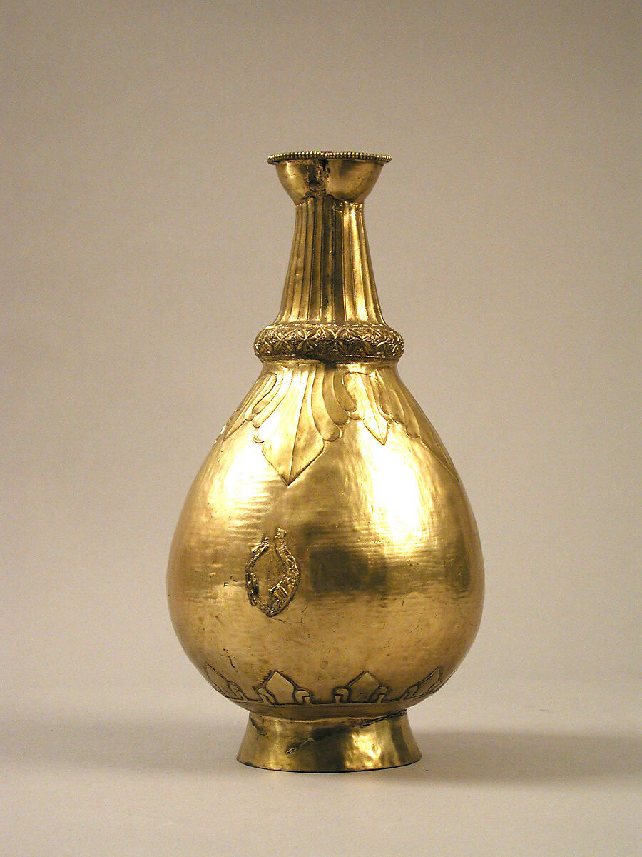 Bottle, Gold plate, Scythian 