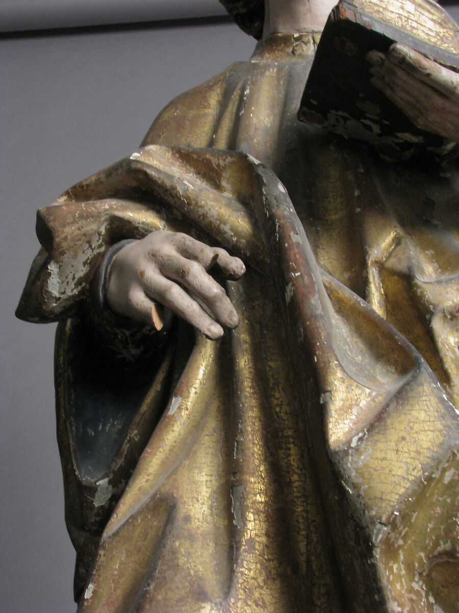 Saint Luke, Pine, polychromy and gilding, German