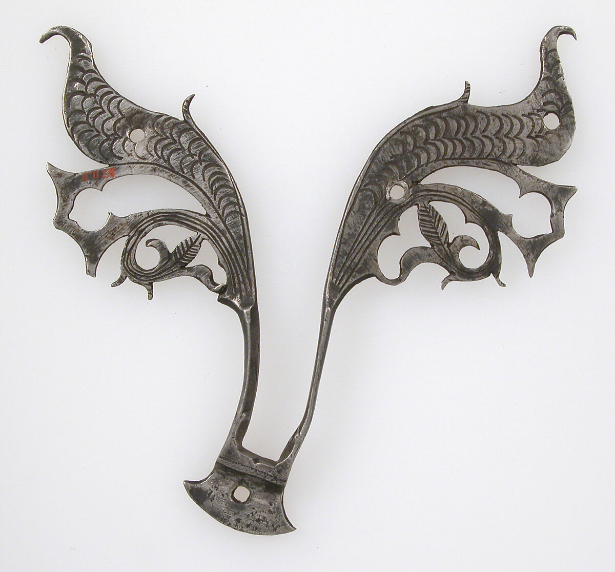 Lock-Ornament, Iron, German 