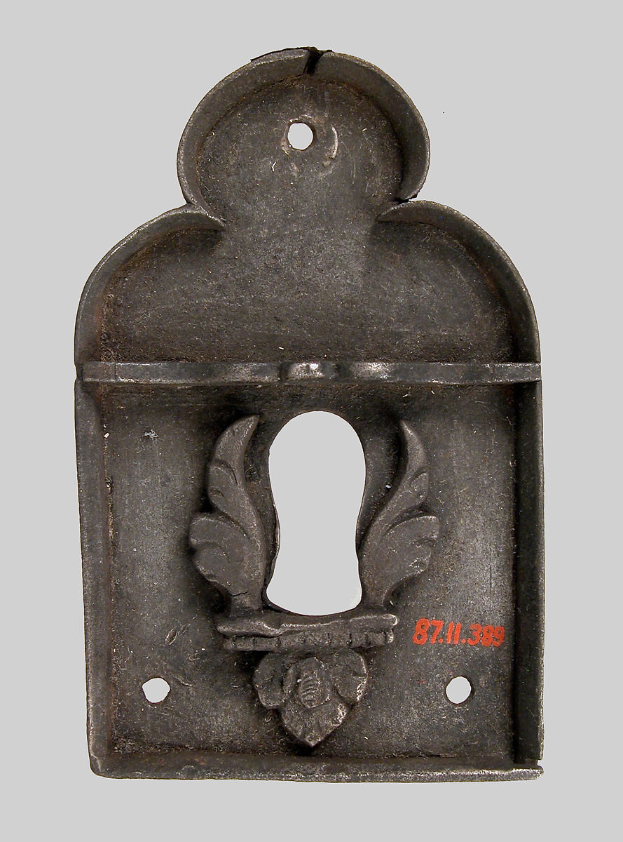 Escutcheon Plate, Iron, European 
