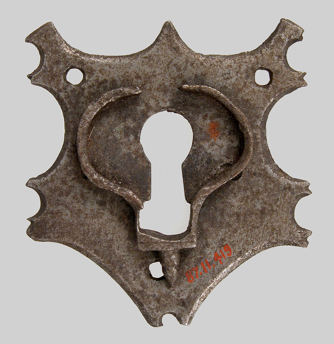 Escutcheon plate, Iron, German 