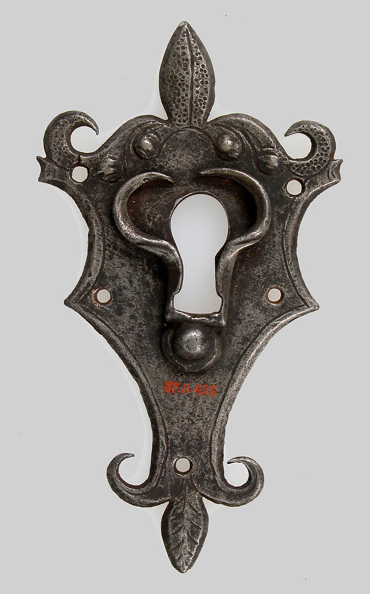 Escutcheon plate, Iron, German 