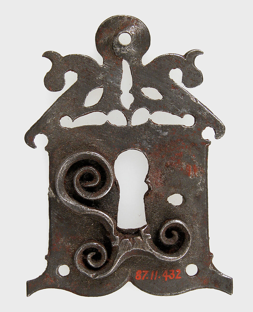 Escutcheon plate, Iron, German 