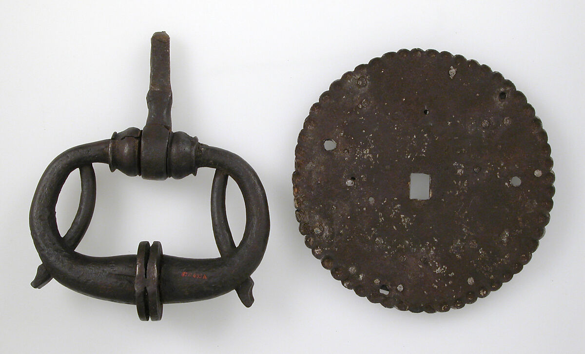 Door handle or knocker, Iron, German
