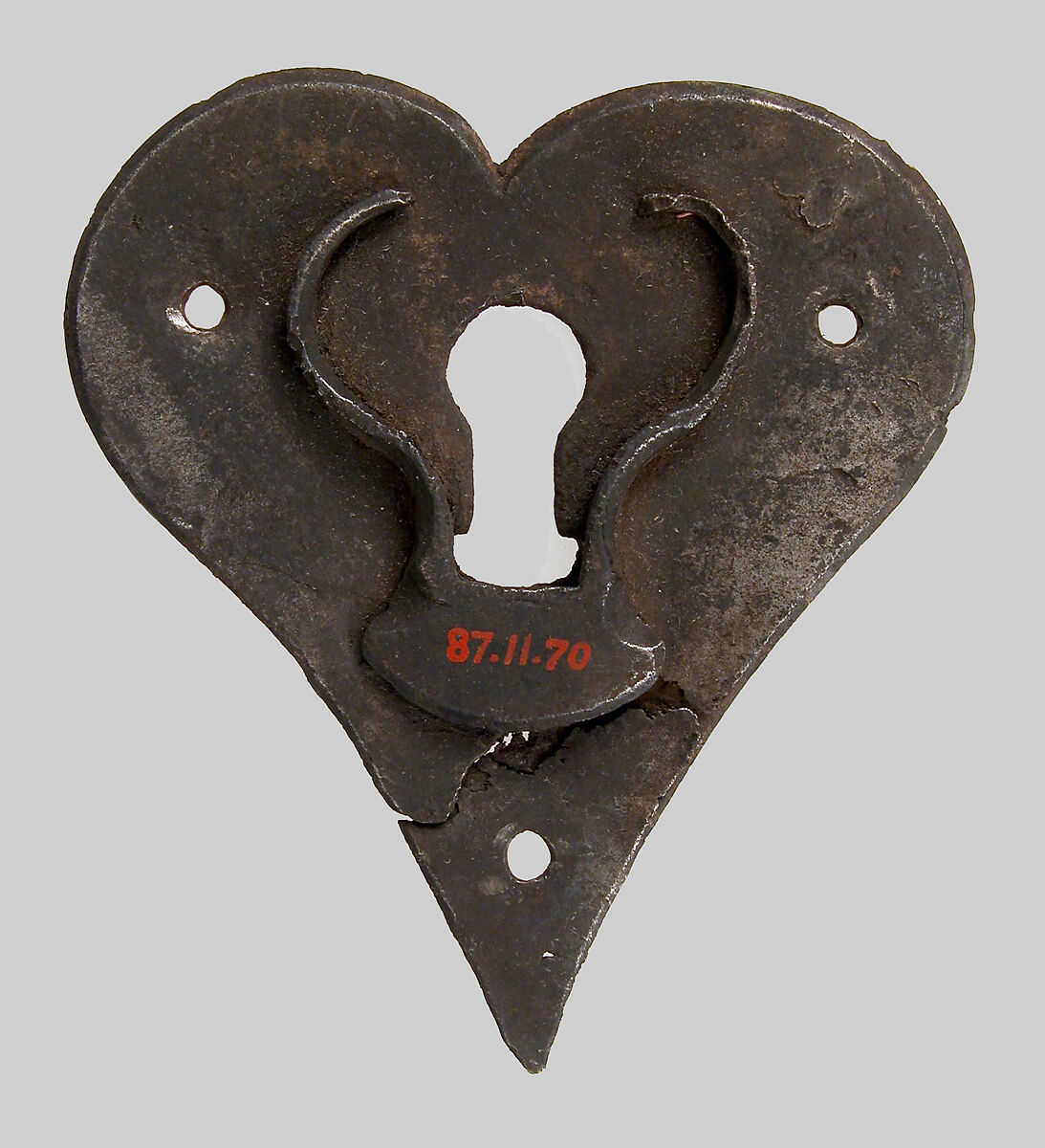 Escutcheon Plate, Iron, German 