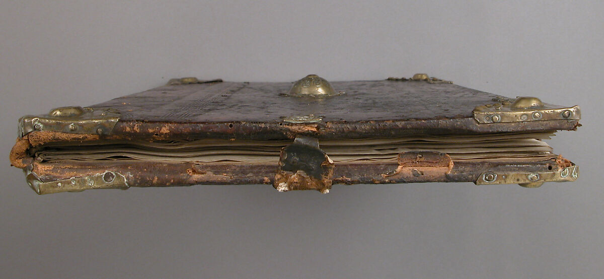 Antiphonary, Tempera, ink and gold on paper; leather binding, Spanish